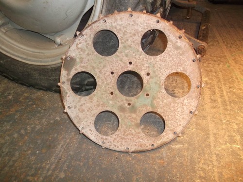 Ransomes gang mower one wheel - ransomes,